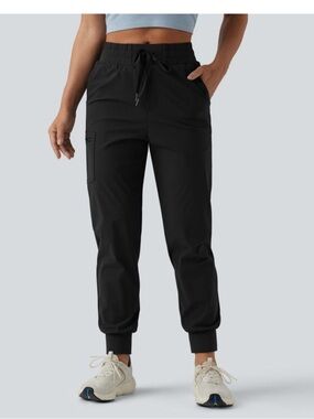 HALARA Black Drawstring Joggers